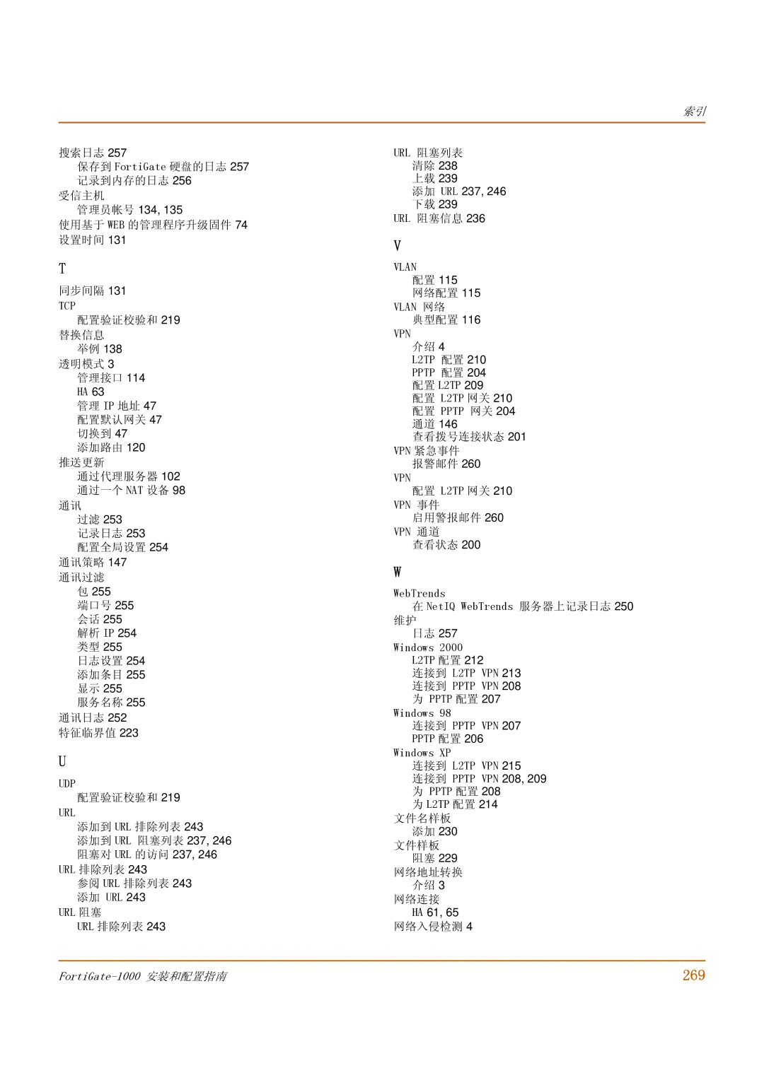 Fortinet 1000 manual 269, Tcp 