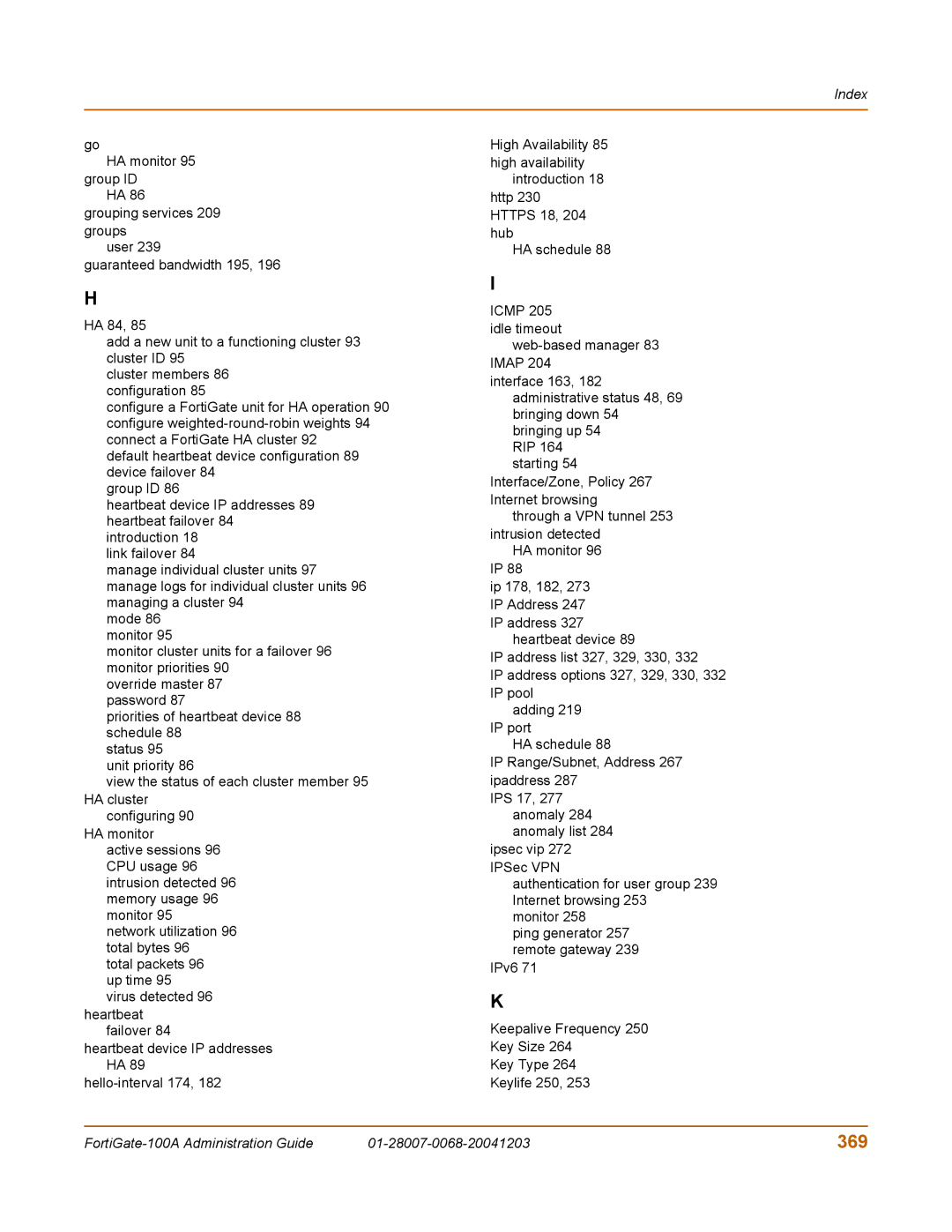 Fortinet 100A manual 369 