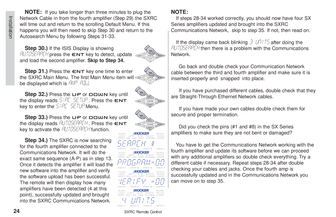 Fortinet 2 SXRC manual Amplifiers to make sure they are not bent or damaged? 