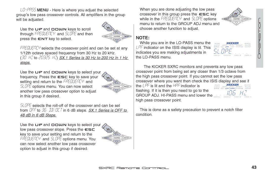 Fortinet 2 SXRC manual While in the frequency and slope options 