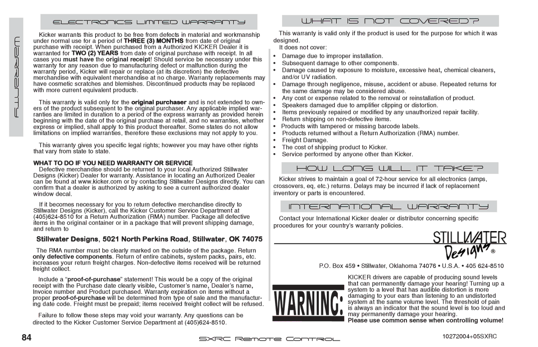 Fortinet 2 SXRC manual What is not COVERED? 