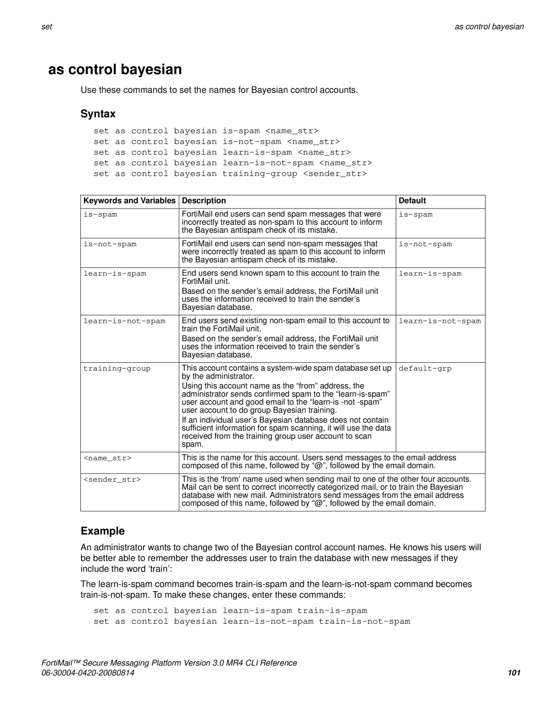 Fortinet 3.0 MR4 manual As control bayesian 