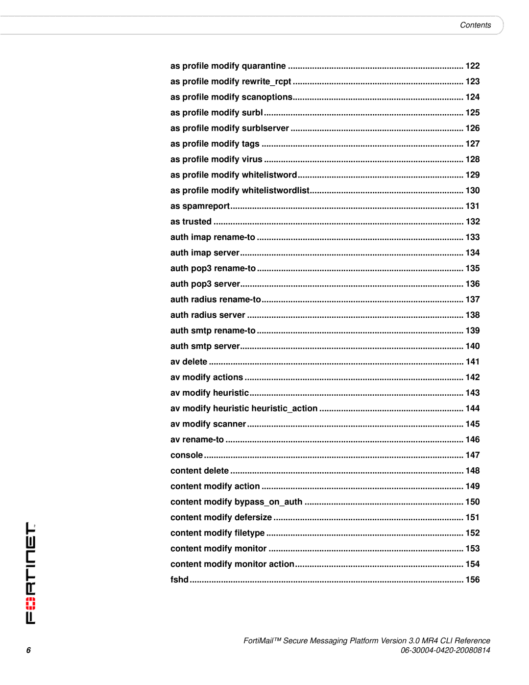 Fortinet 3.0 MR4 manual 122 