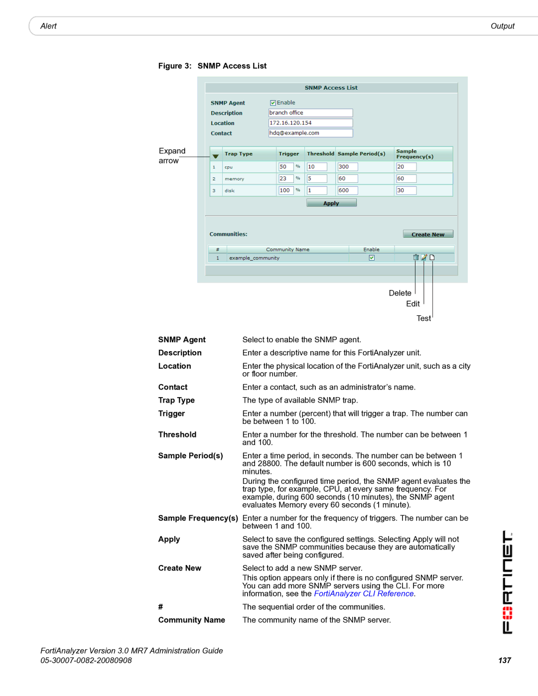 Fortinet 3.0 MR7 manual 137 