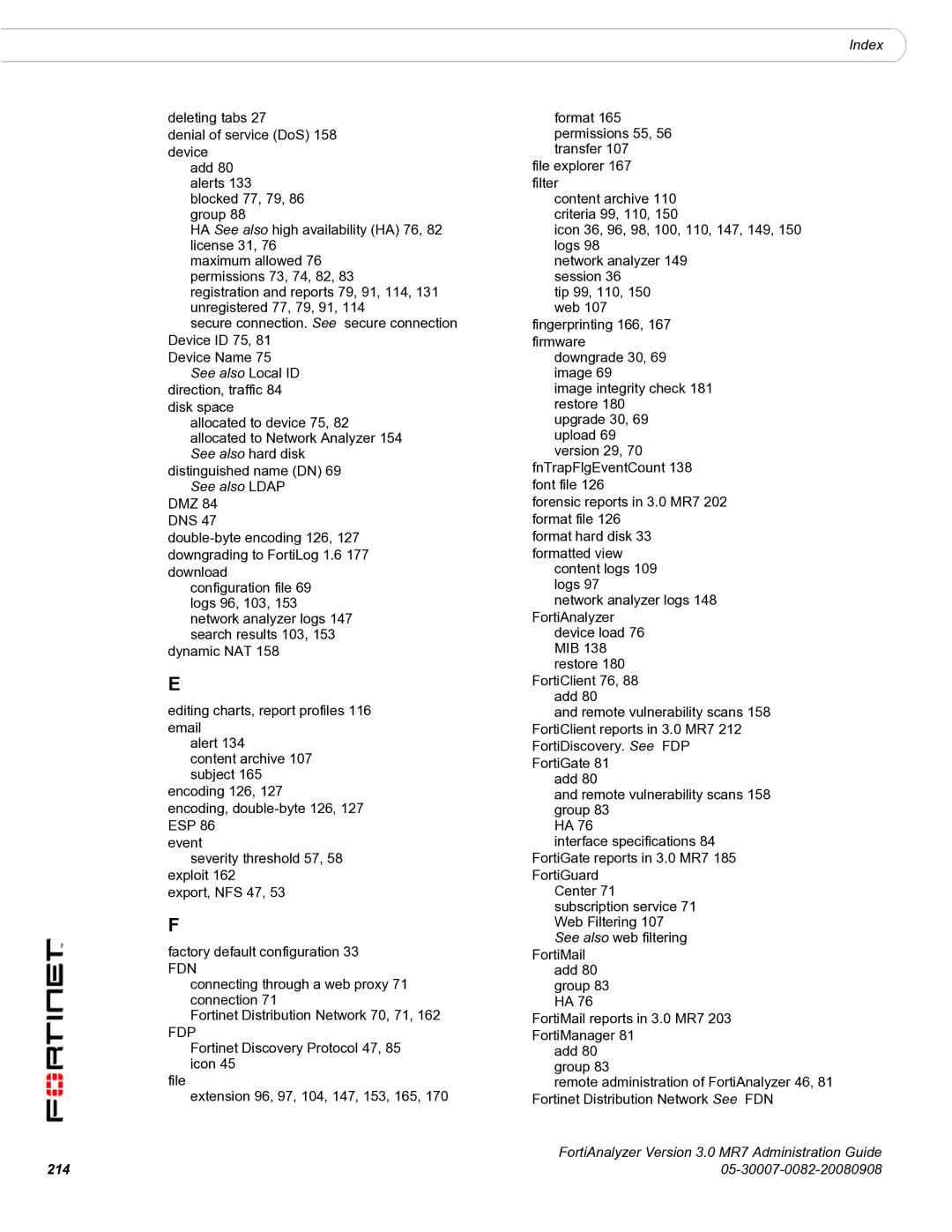 Fortinet 3.0 MR7 manual Fdn 