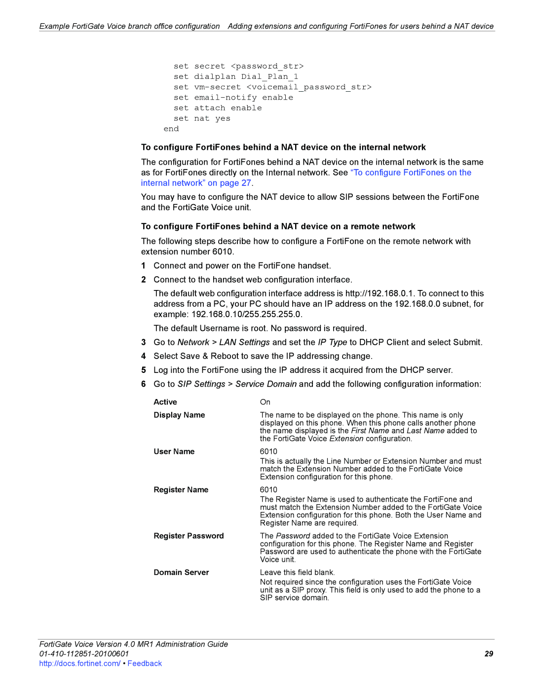 Fortinet 4.0 MR1 manual 6010 