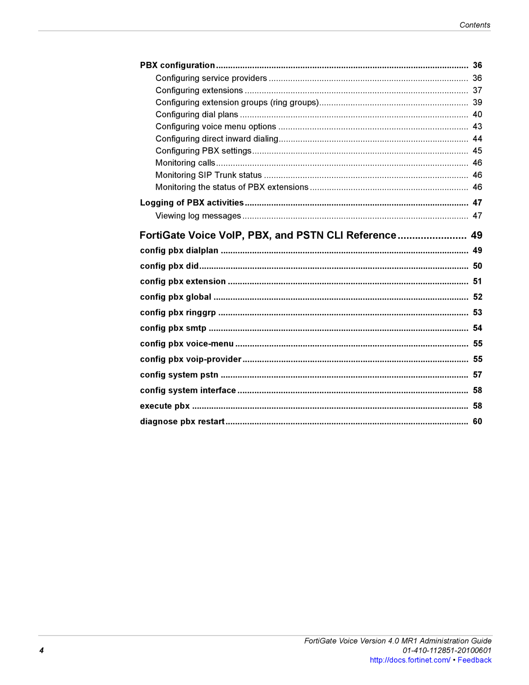 Fortinet 4.0 MR1 manual FortiGate Voice VoIP, PBX, and Pstn CLI Reference, Configuring extension groups ring groups 