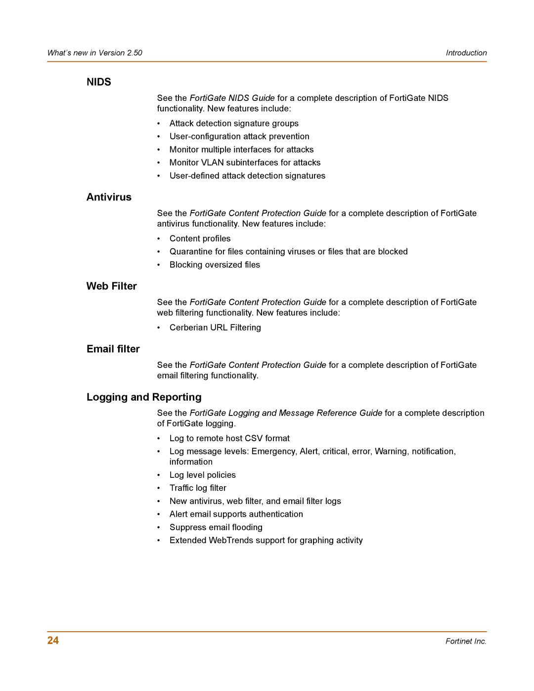 Fortinet 400 manual Antivirus, Web Filter, Email filter 