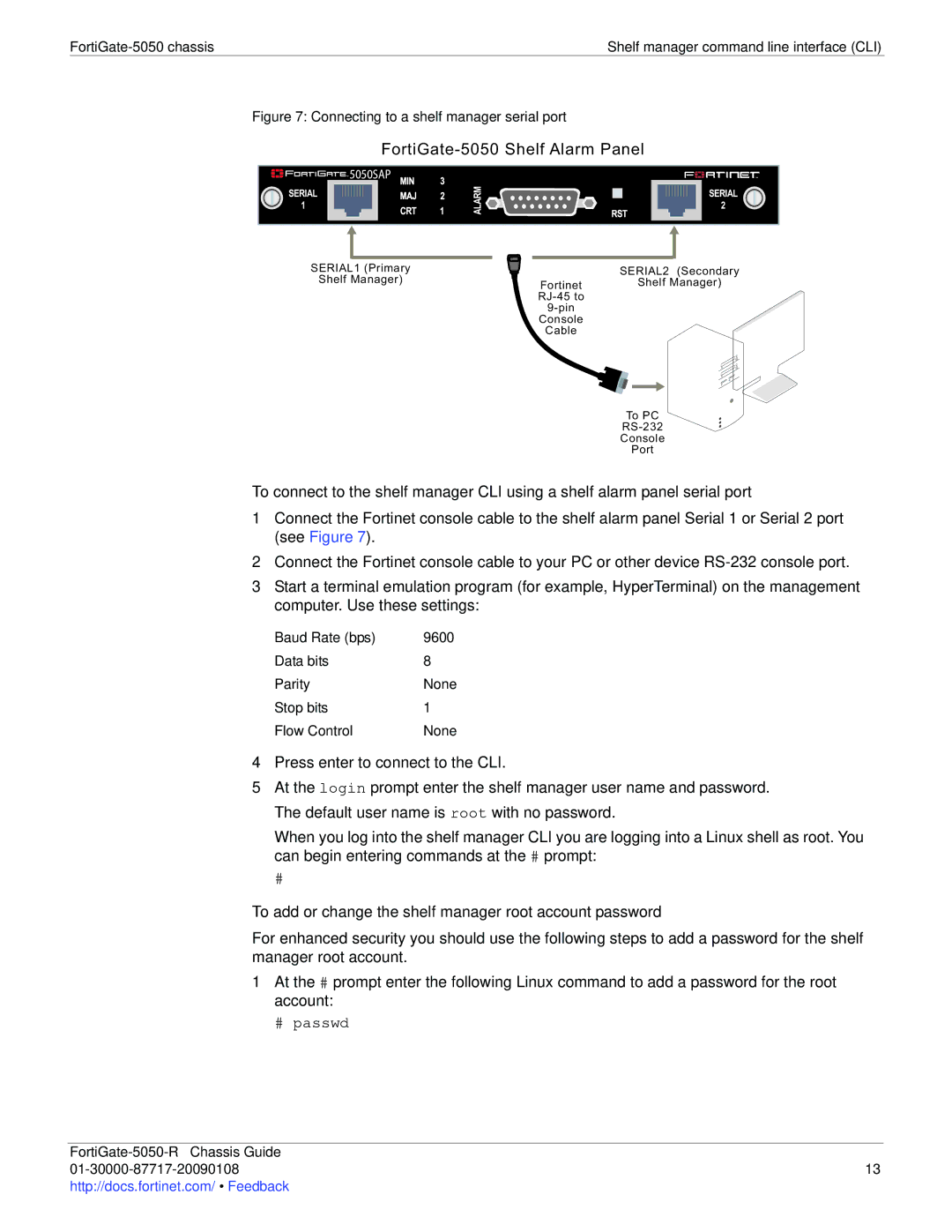 Fortinet 5050-R manual FortiGate-5050 Shelf Alarm Panel 