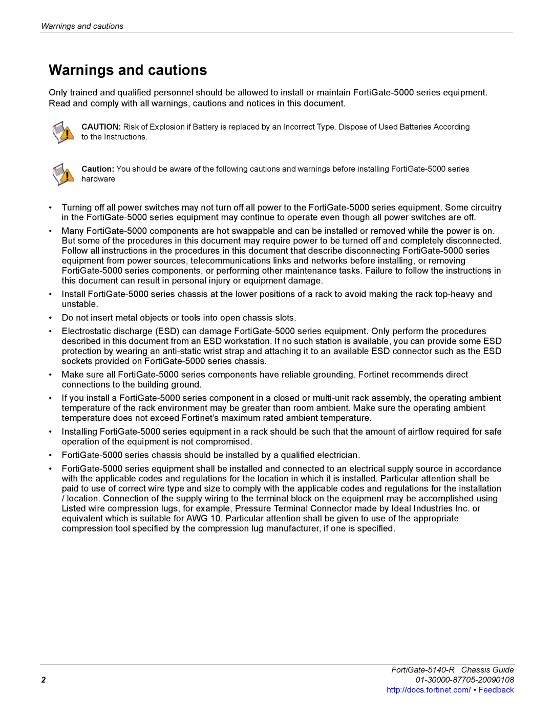 Fortinet manual FortiGate-5140-R Chassis Guide 