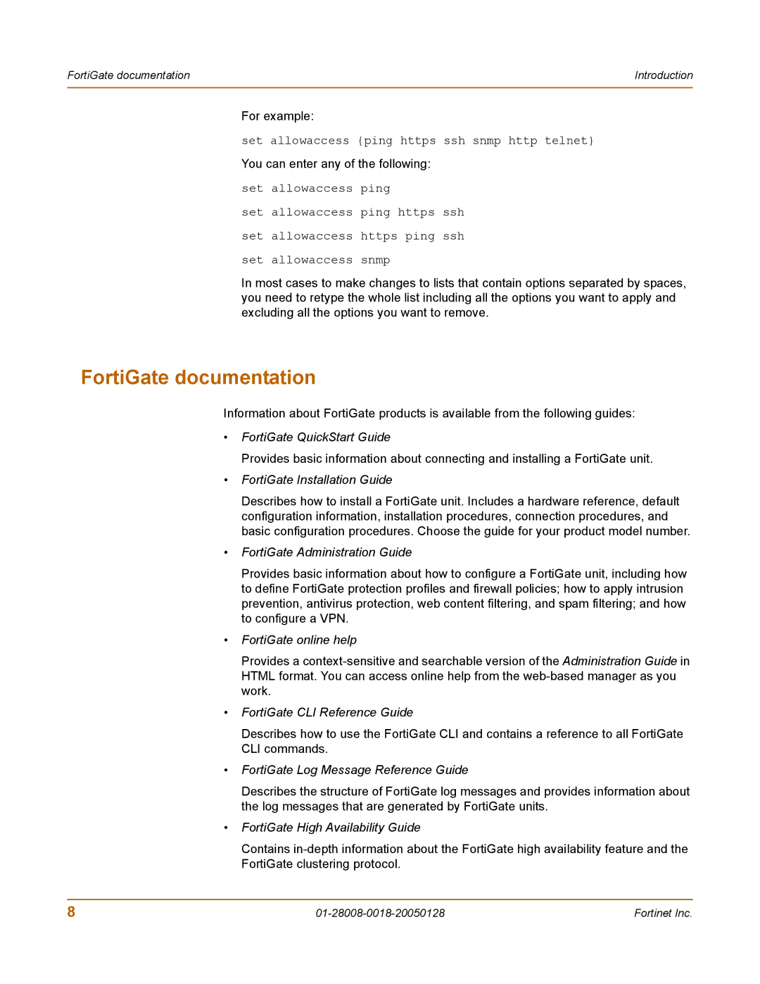 Fortinet 60c manual FortiGate documentation, FortiGate Installation Guide 