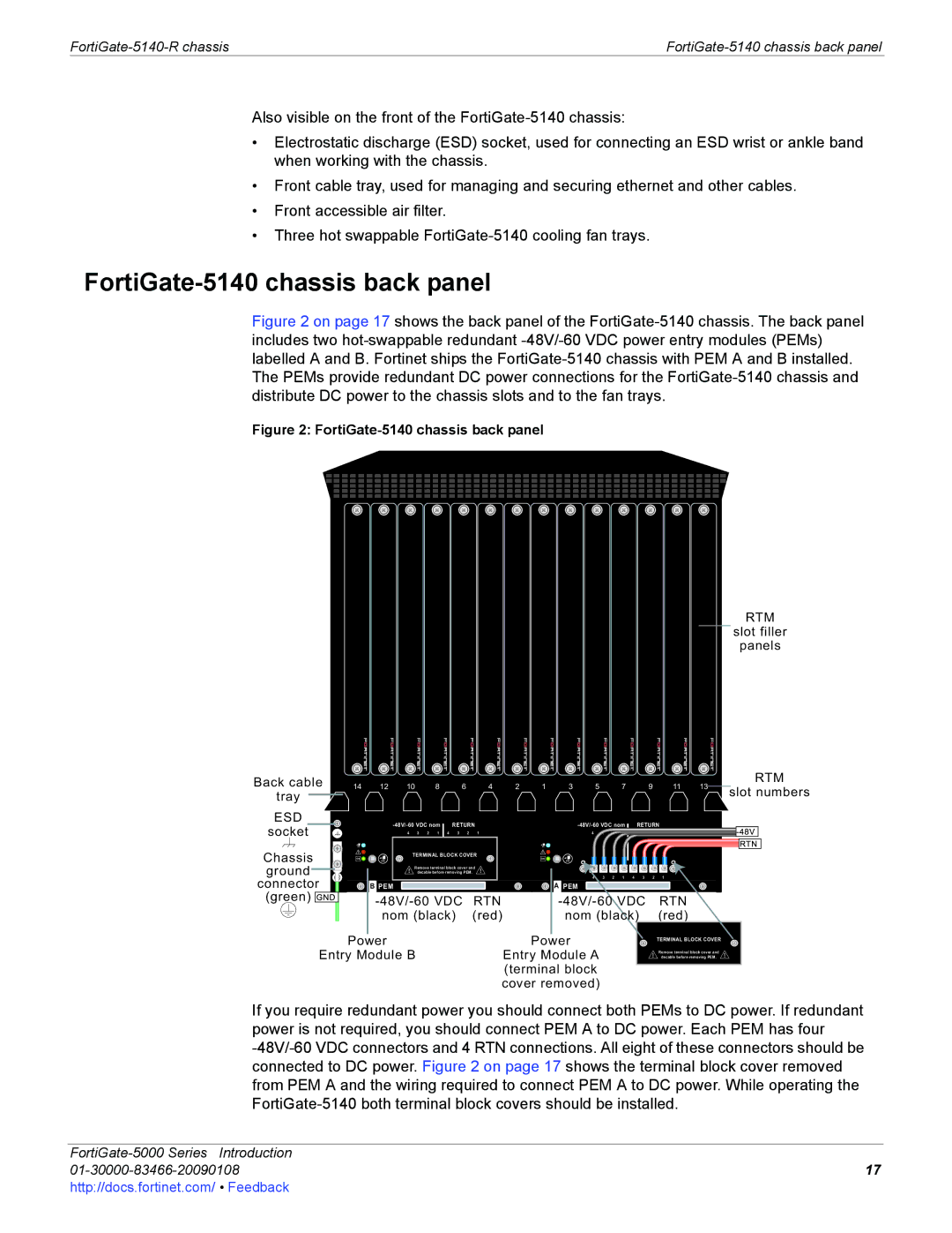 Fortinet FortiGate-5000 manual FortiGate-5140 chassis back panel, Slot numbers 