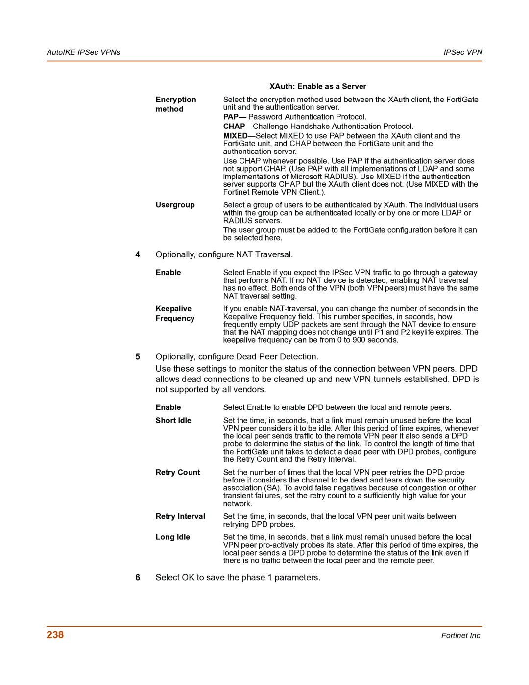 Fortinet FortiGate-800 manual 238 