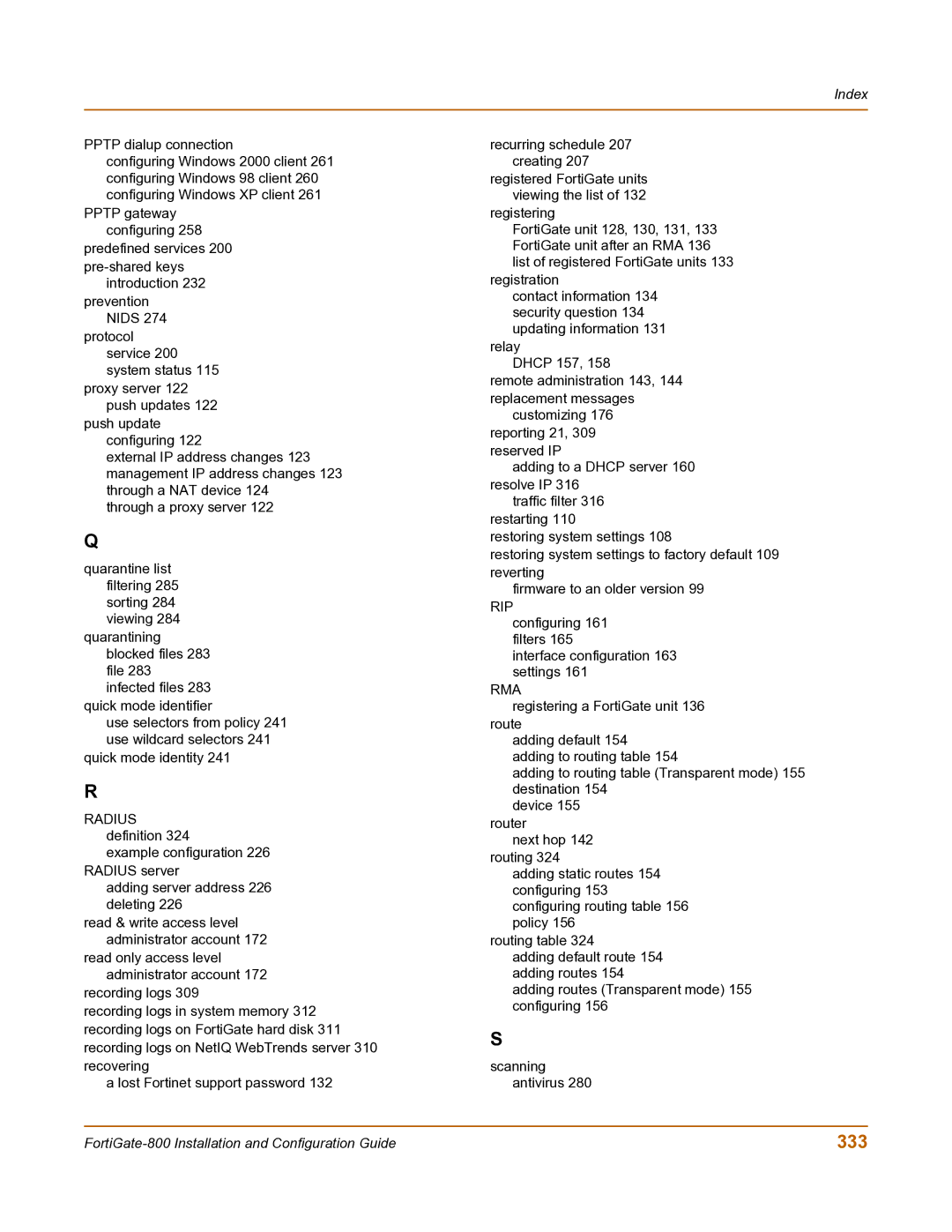 Fortinet FortiGate-800 manual 333, Pptp dialup connection 