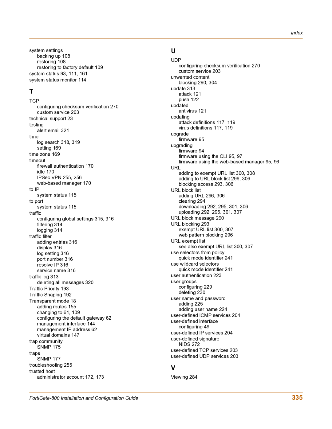 Fortinet FortiGate-800 manual 335, Tcp 