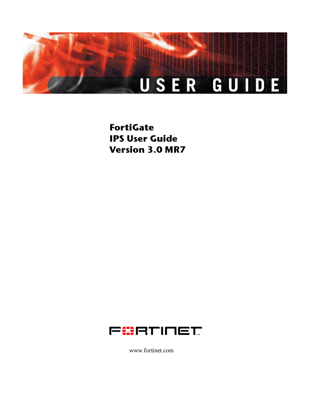 Fortinet IPS manual E R G U I D E 