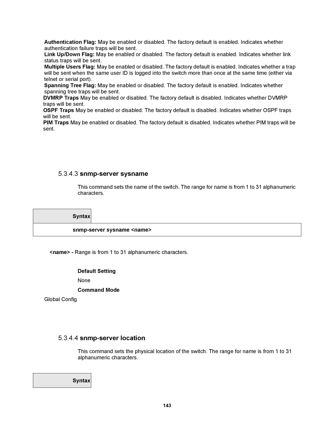 Fortinet MR1 manual Snmp-server location, Syntax Snmp-server sysname name 