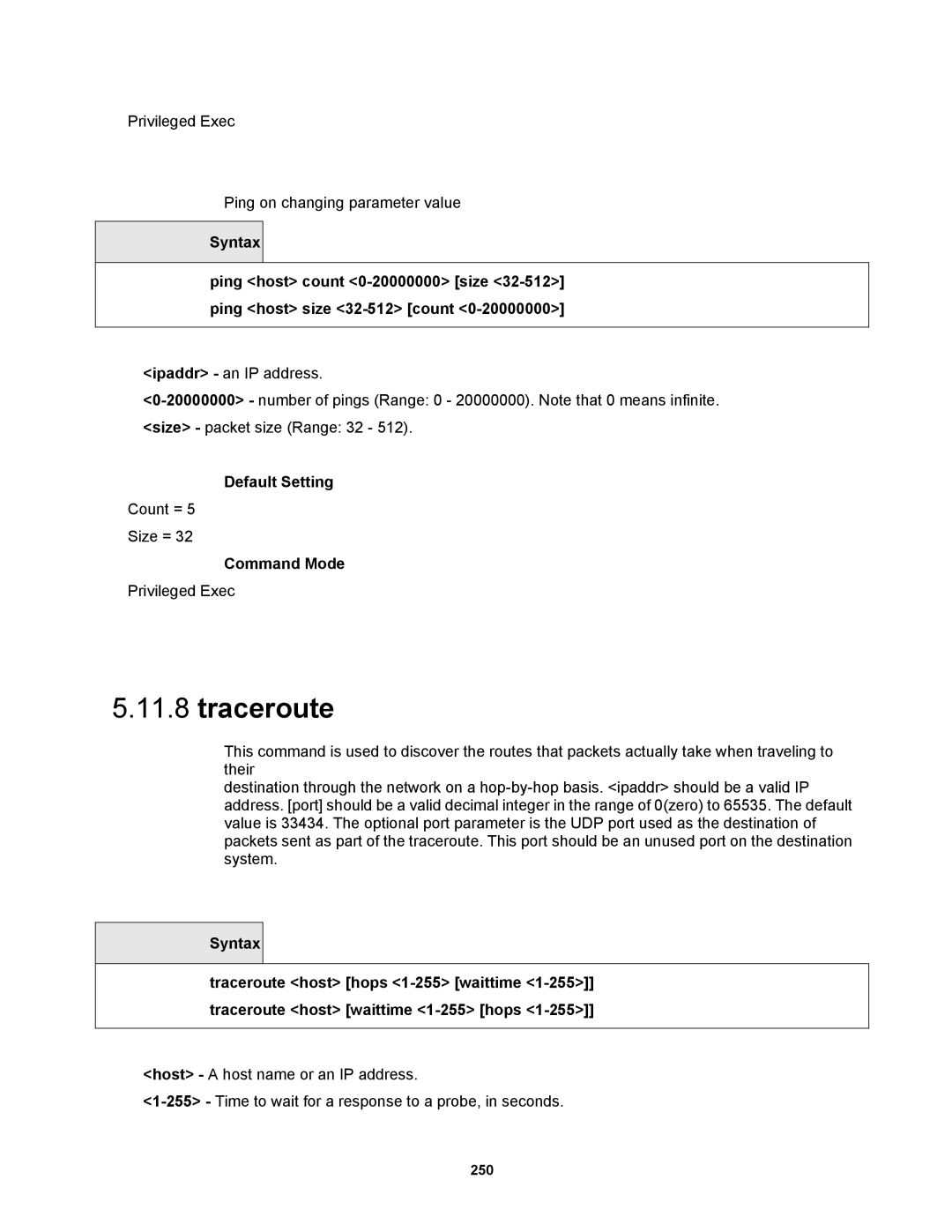 Fortinet MR1 manual Traceroute 