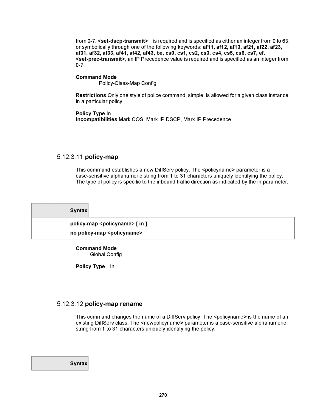 Fortinet MR1 manual Policy-map rename 