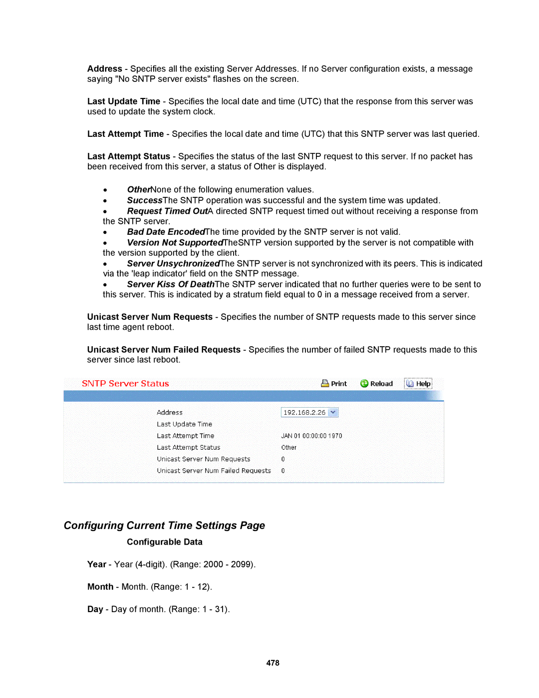 Fortinet MR1 manual Configuring Current Time Settings 