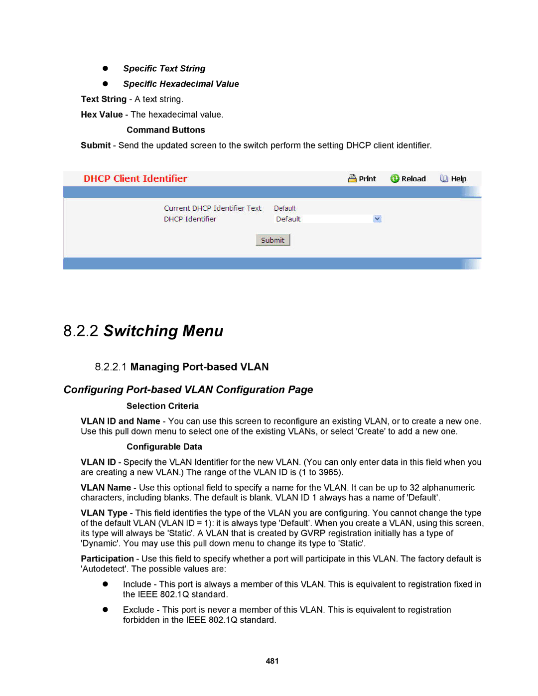 Fortinet MR1 manual Managing Port-based Vlan, Configuring Port-based Vlan Configuration 