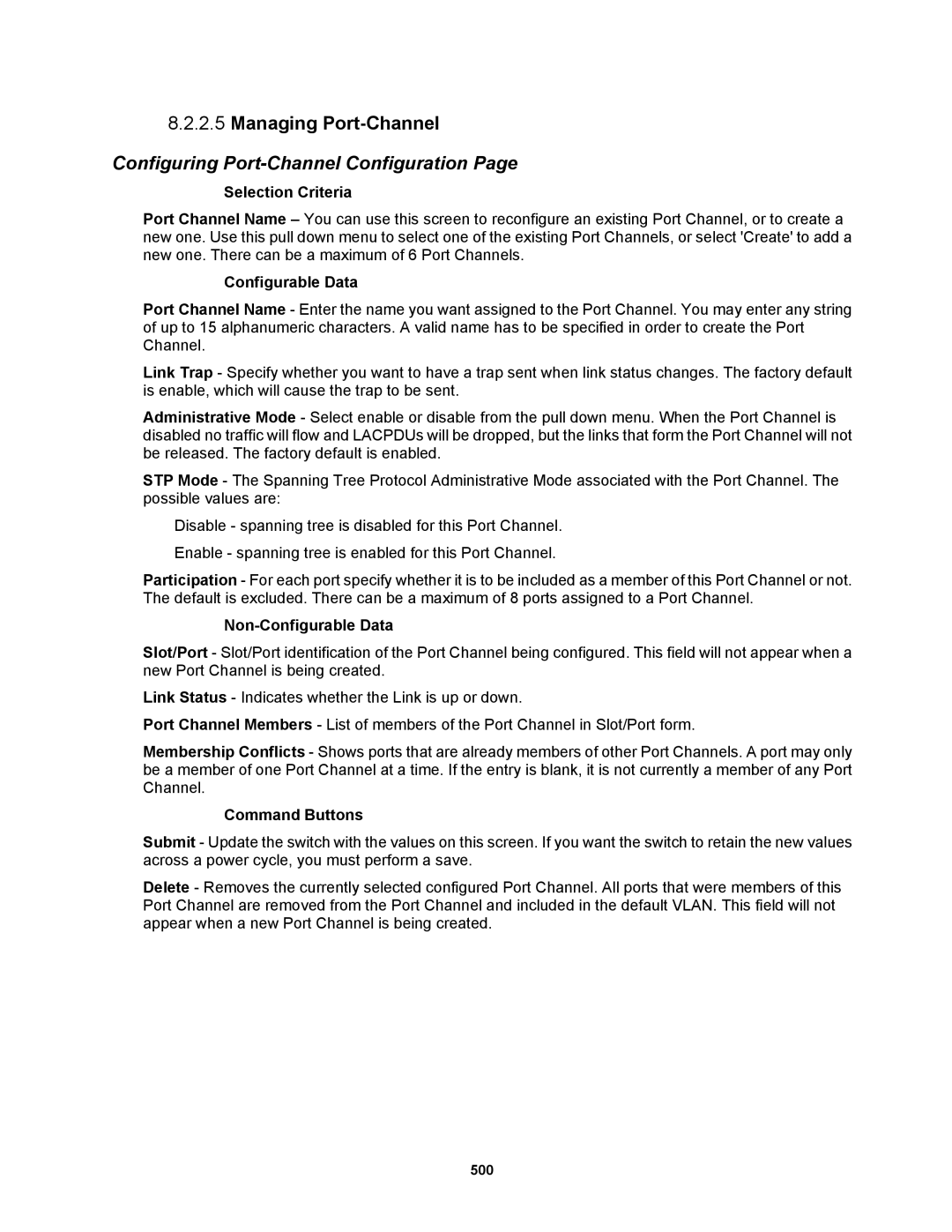 Fortinet MR1 manual Managing Port-Channel, Configuring Port-Channel Configuration 