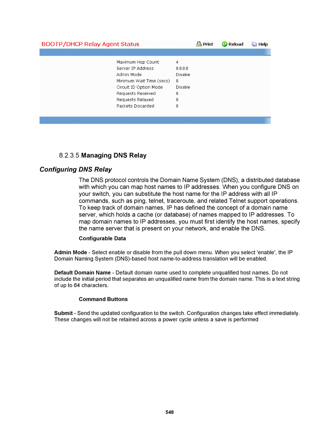 Fortinet MR1 manual Managing DNS Relay, Configuring DNS Relay 