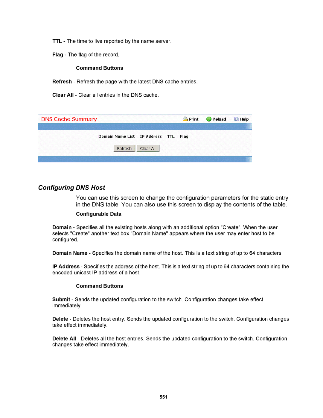 Fortinet MR1 manual Configuring DNS Host 