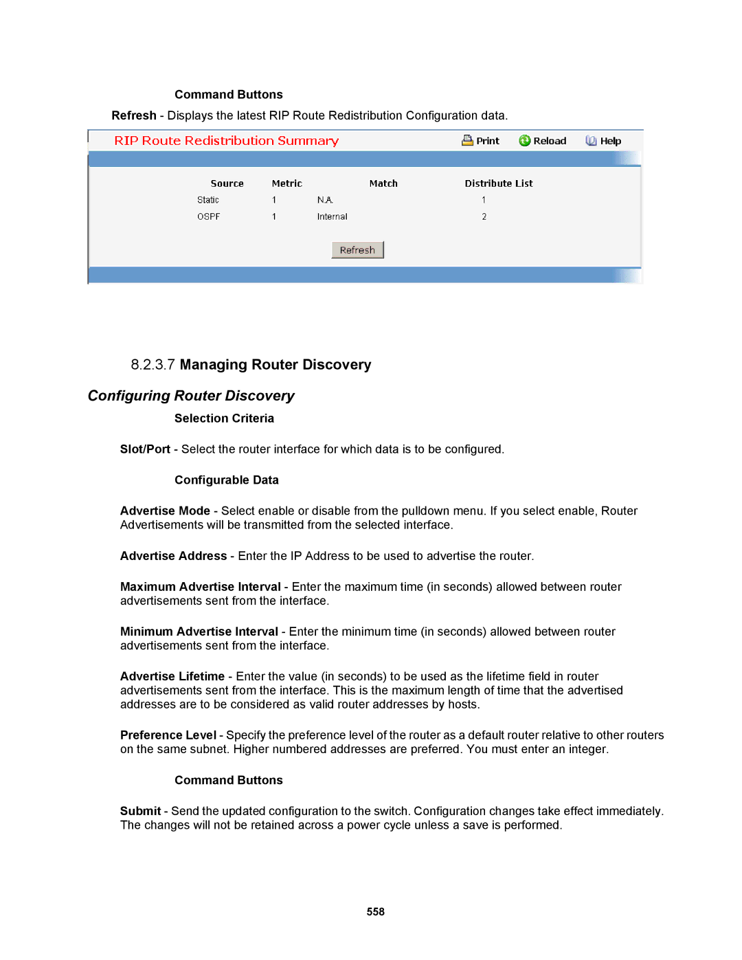 Fortinet MR1 manual Managing Router Discovery, Configuring Router Discovery 