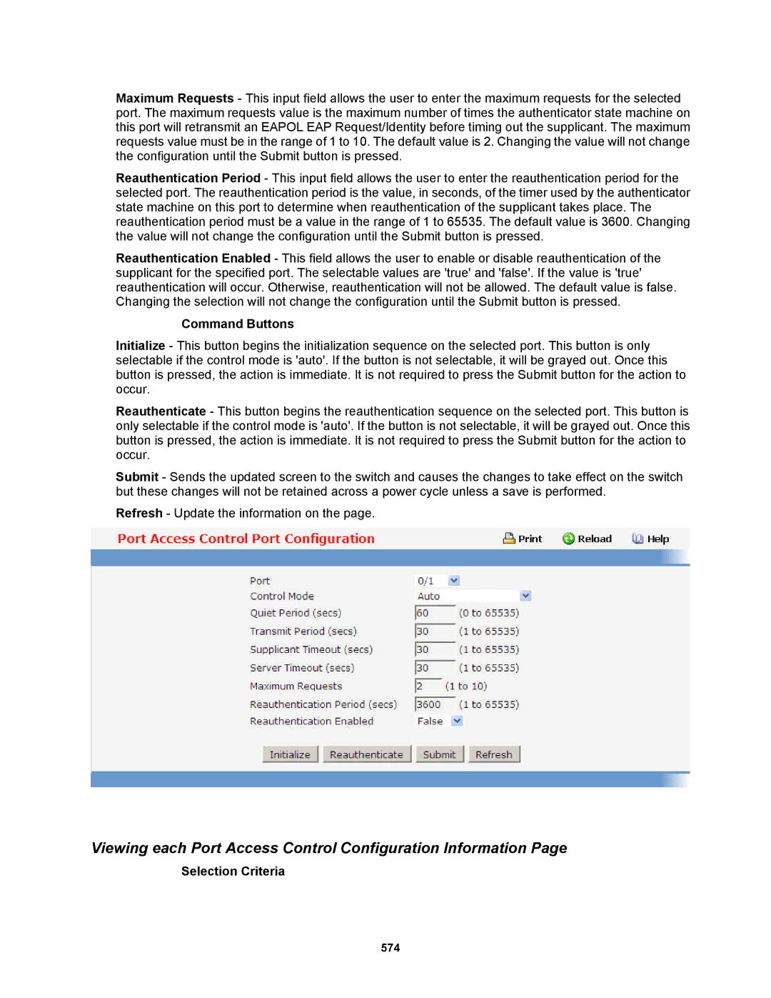 Fortinet MR1 manual Viewing each Port Access Control Configuration Information 