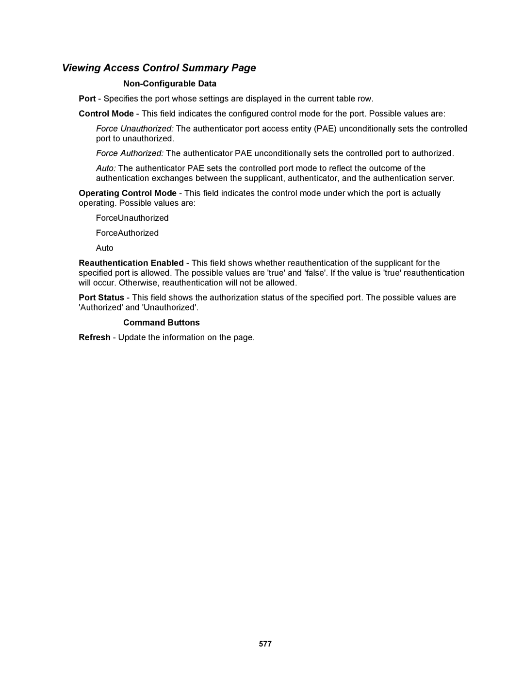 Fortinet MR1 manual Viewing Access Control Summary 