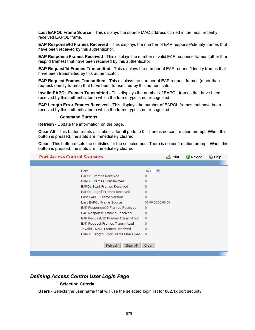 Fortinet MR1 manual Defining Access Control User Login 