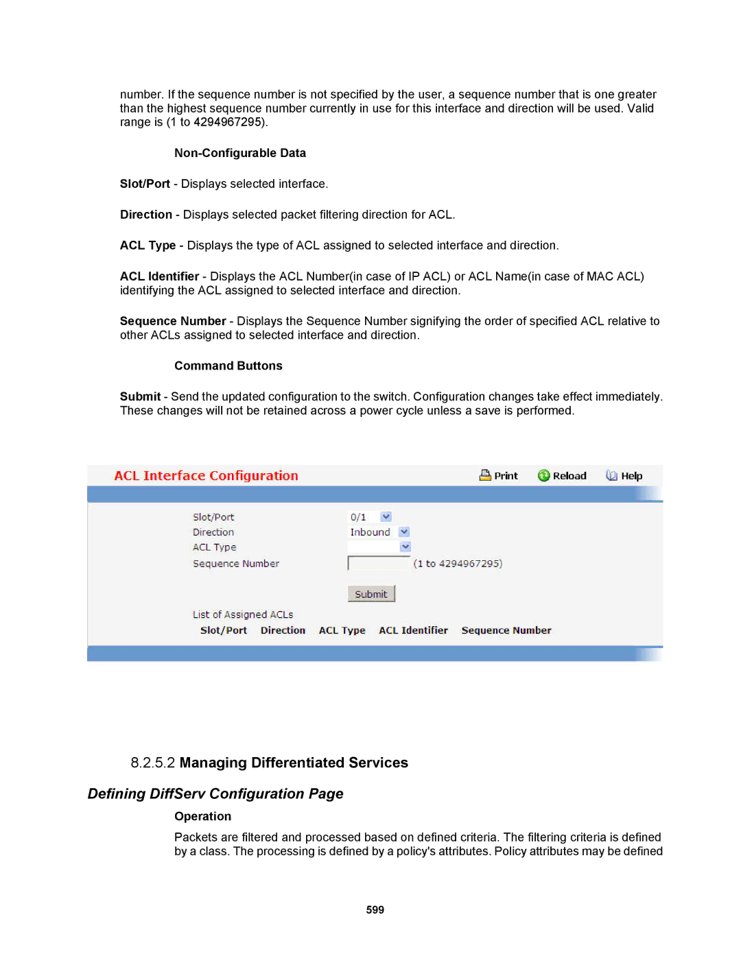 Fortinet MR1 manual Managing Differentiated Services, Defining DiffServ Configuration, Operation 