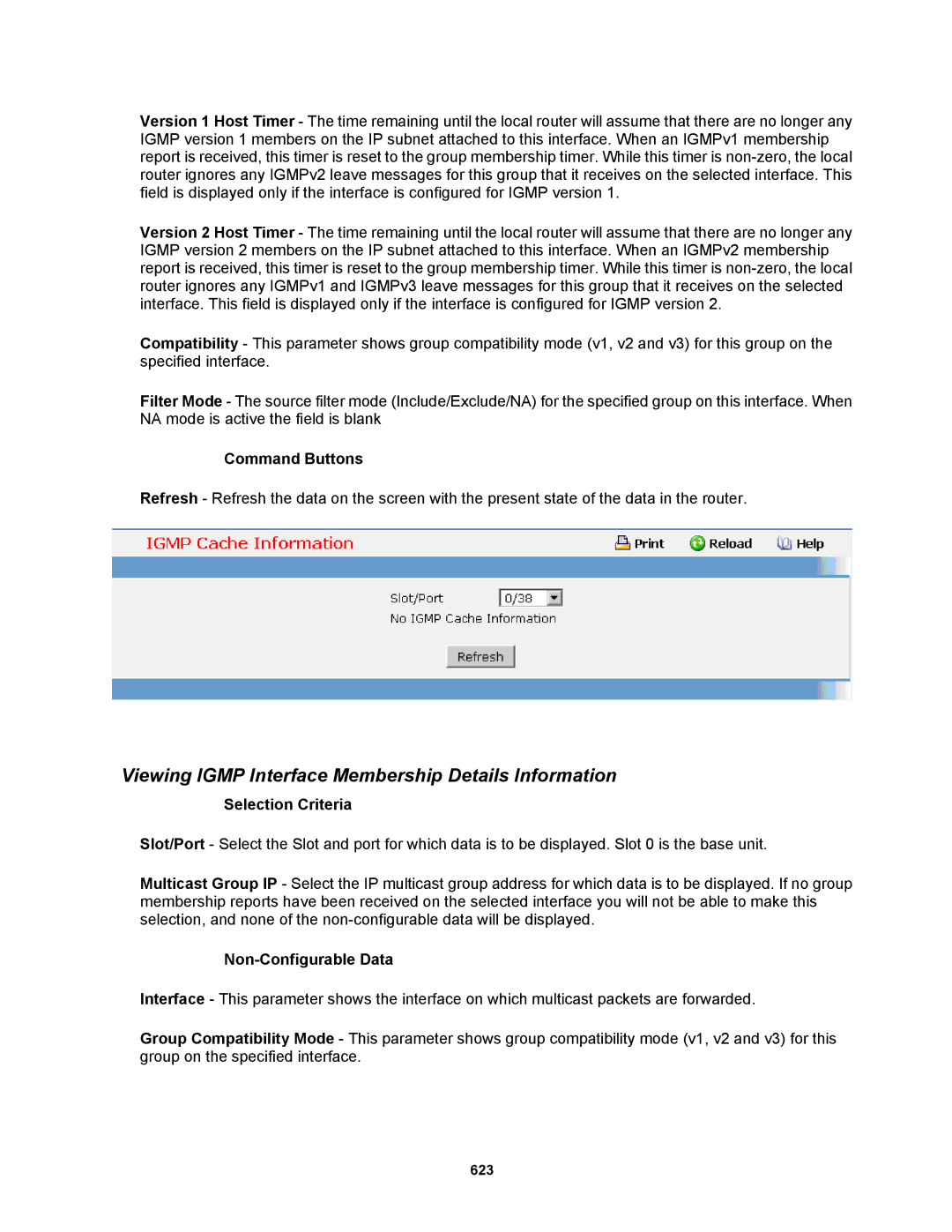 Fortinet MR1 manual Viewing Igmp Interface Membership Details Information 