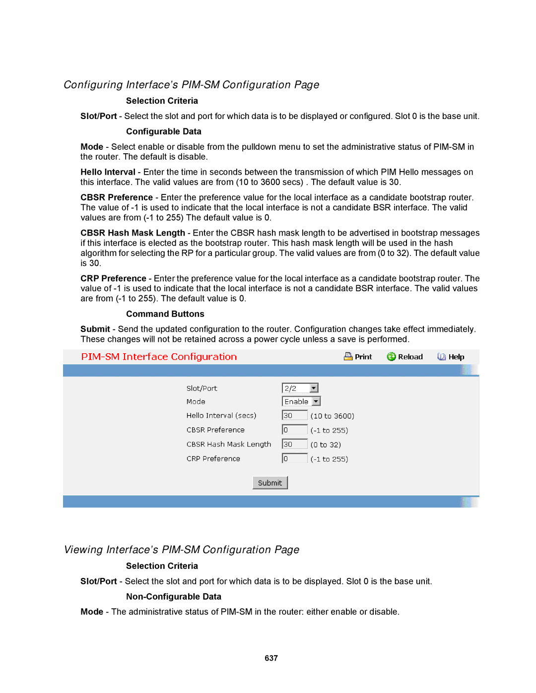 Fortinet MR1 manual Configuring Interface’s PIM-SM Configuration, Viewing Interface’s PIM-SM Configuration 