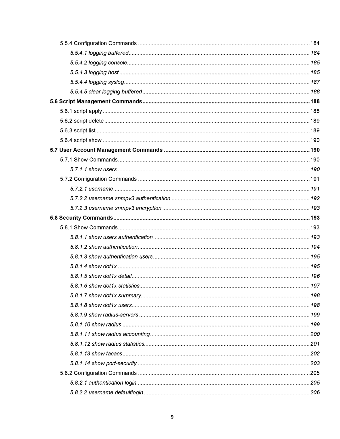 Fortinet MR1 manual 188, 190, 193 