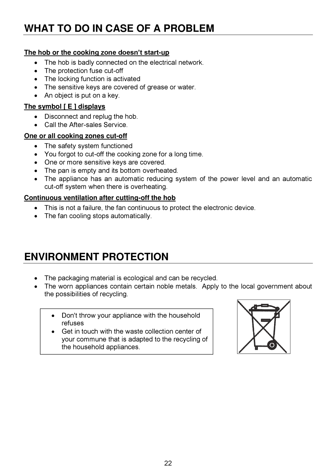 Foster 7325 440 user manual What to do in Case of a Problem, Environment Protection 