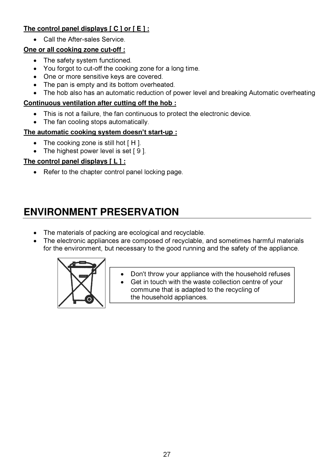 Foster 7331 230, e 7370 230 user manual Environment Preservation 