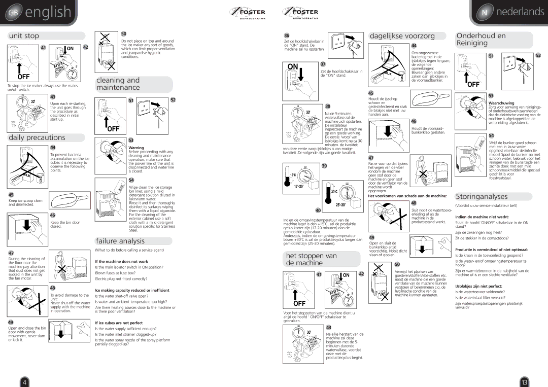 Foster F85, F20, F40, F60 manual GB english 