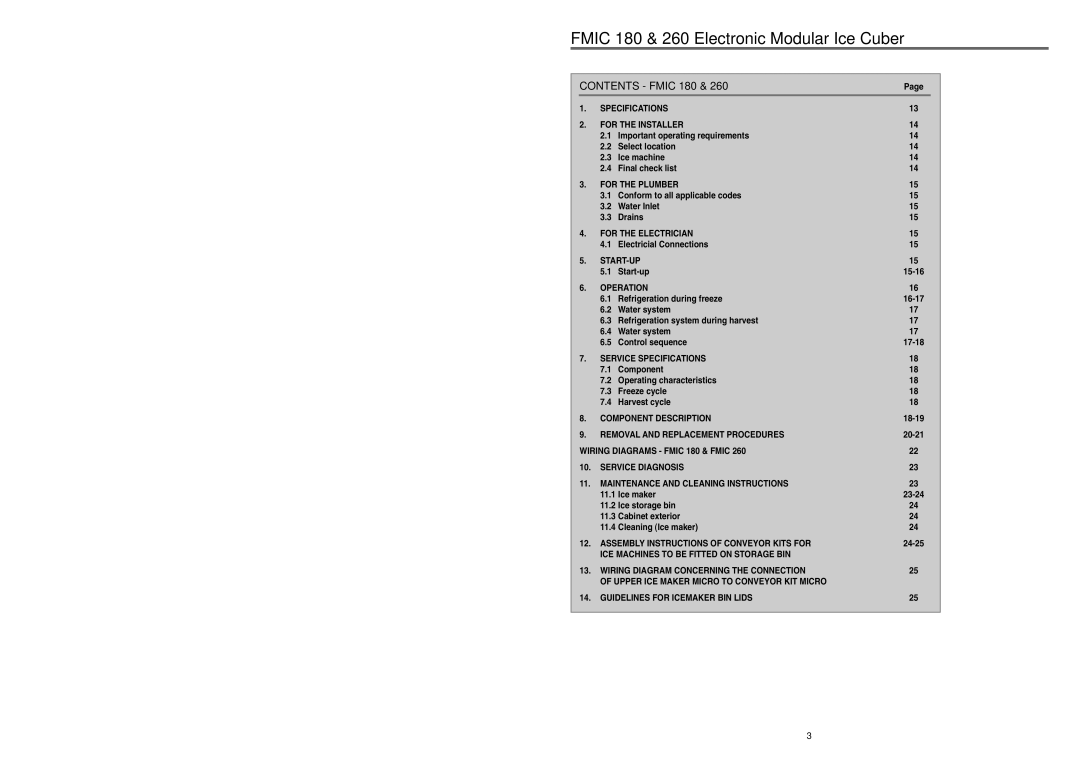 Foster FMIC180 manual Fmic 180 & 260 Electronic Modular Ice Cuber 