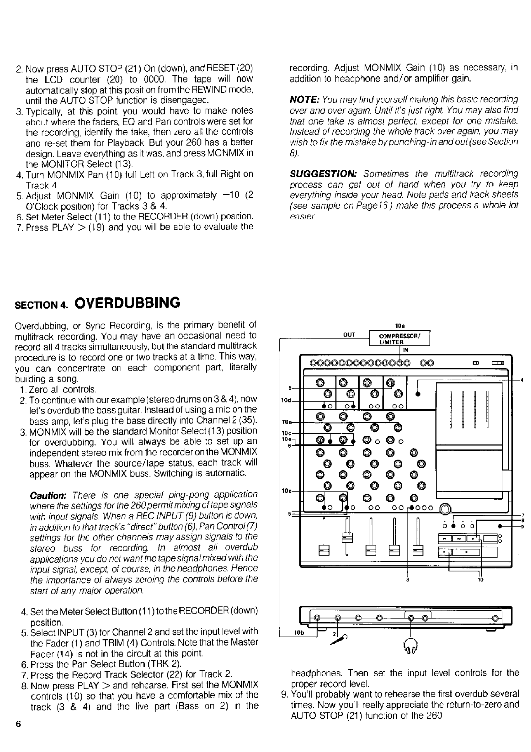 Fostex 260 manual 