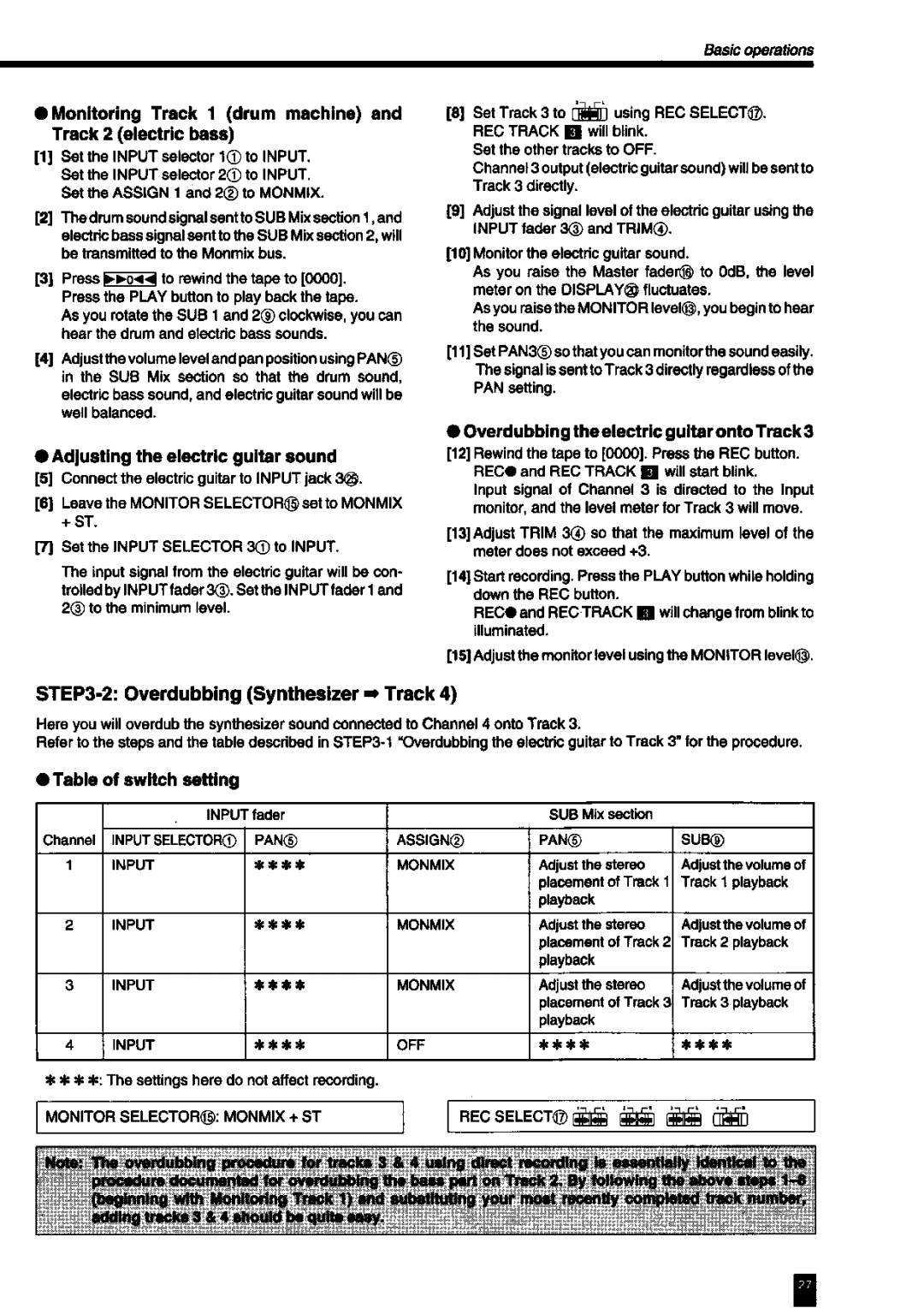 Fostex 380S manual 