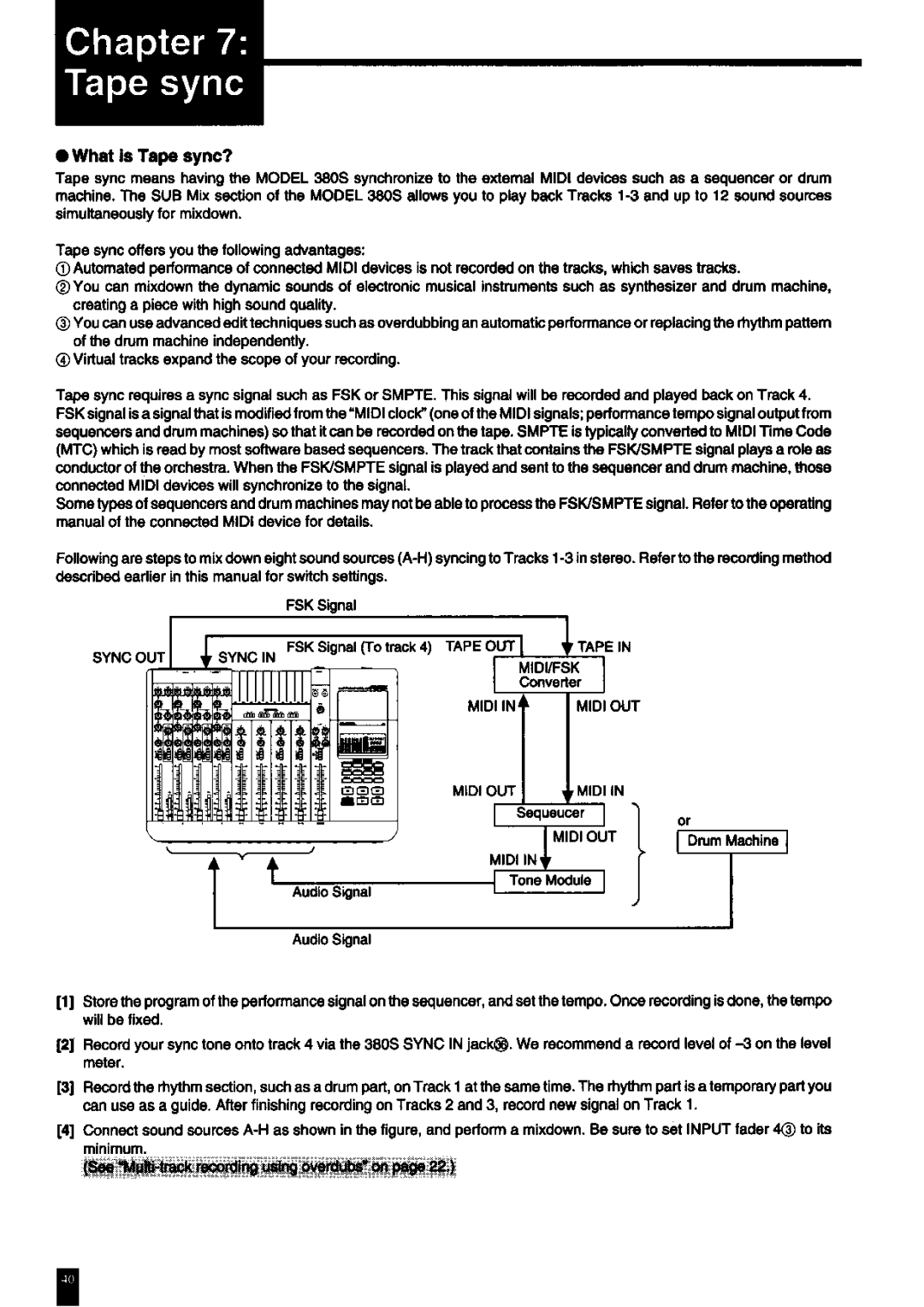 Fostex 380S manual 