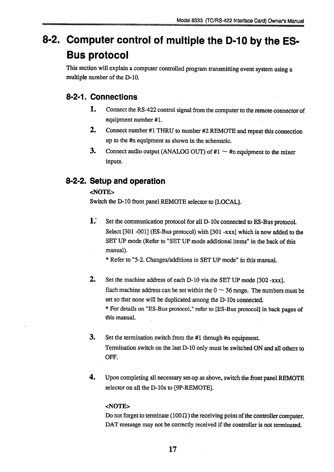 Fostex 8333 manual 