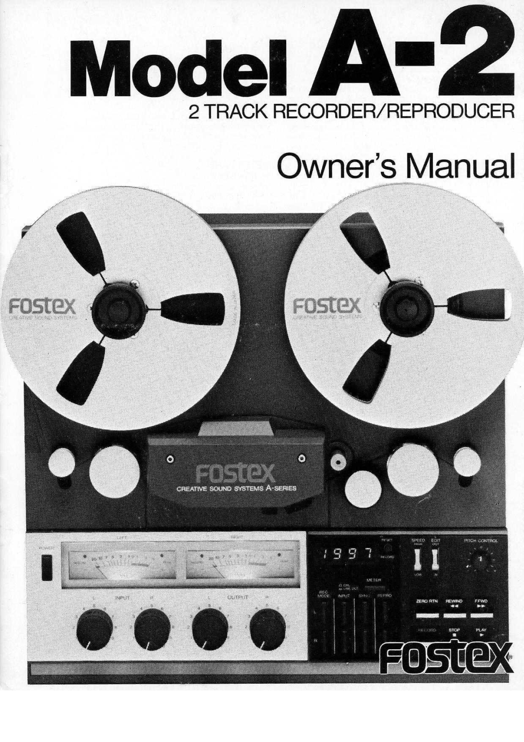 Fostex A-2 manual 