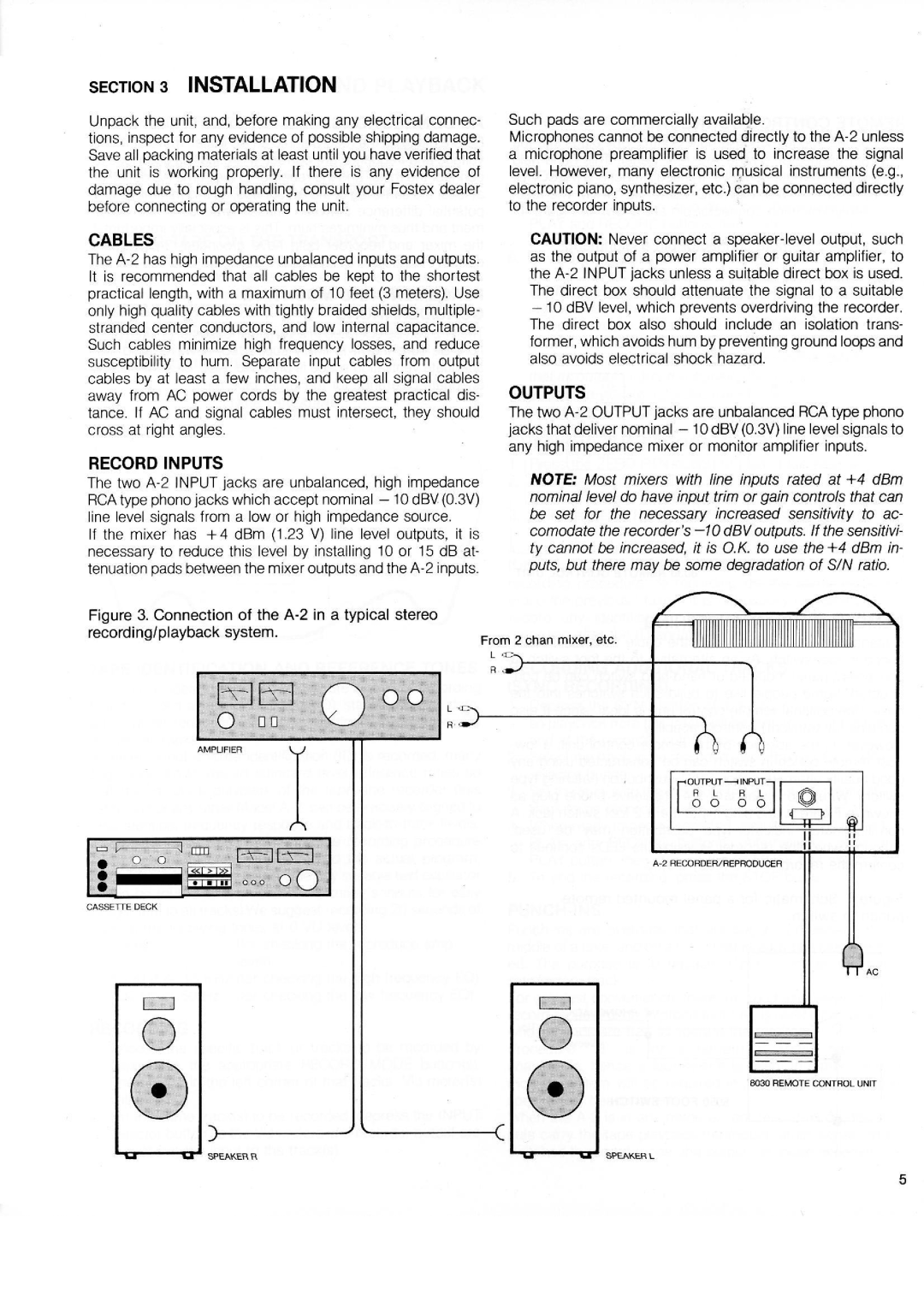 Fostex A-2 manual 