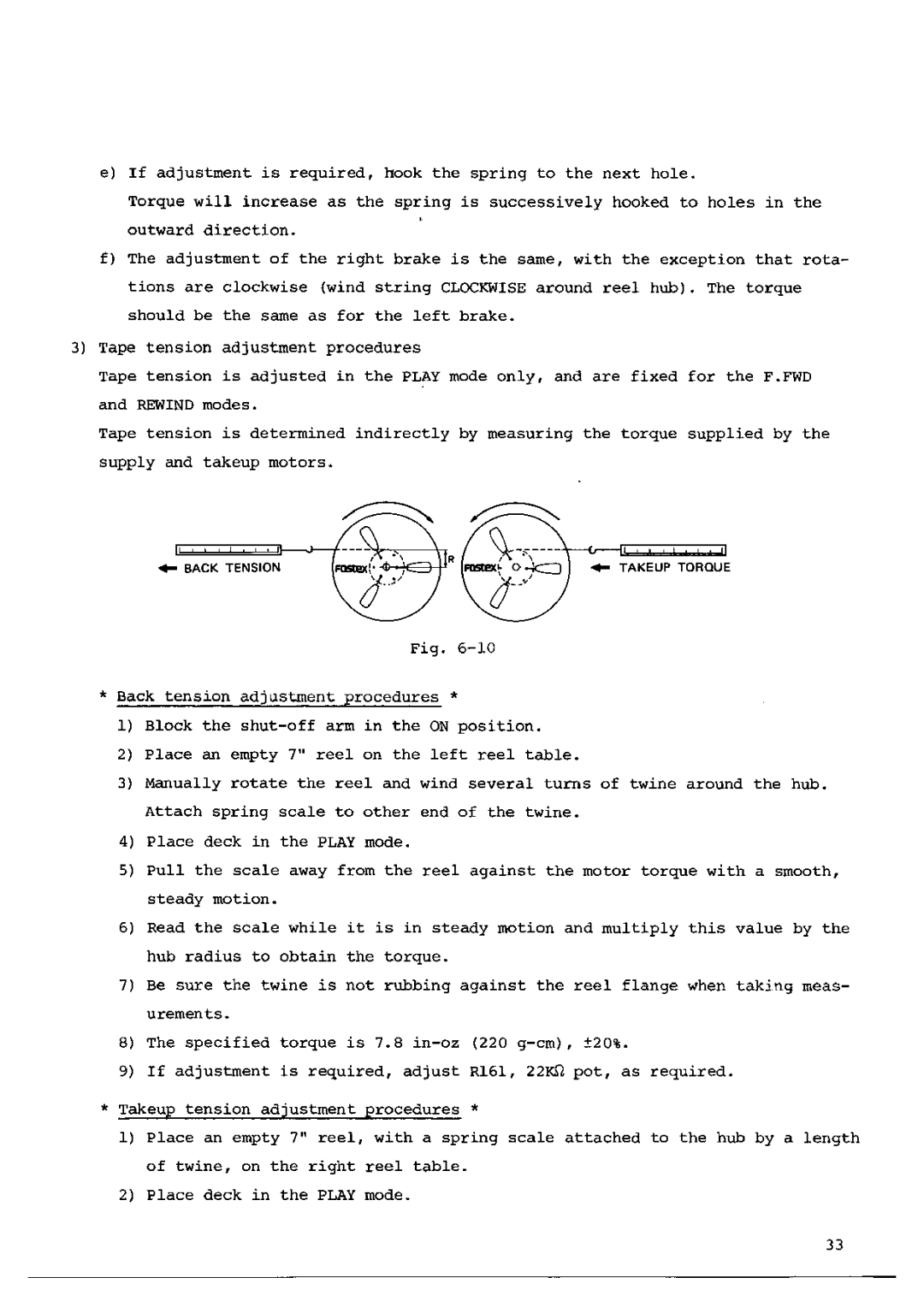 Fostex A-8LR manual 