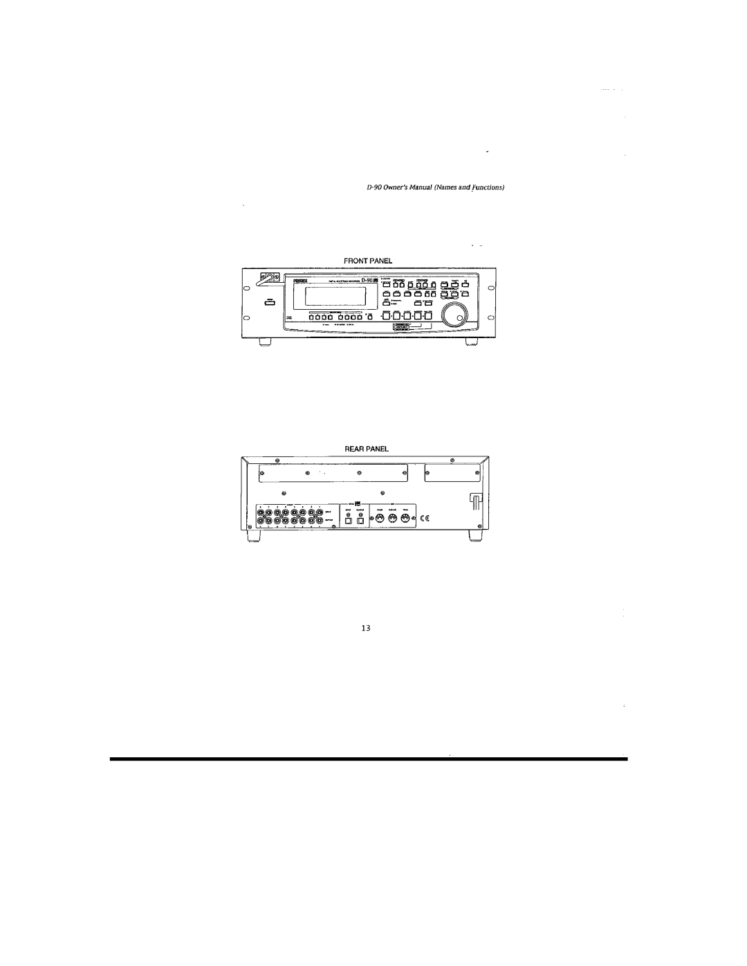 Fostex D-90 manual 