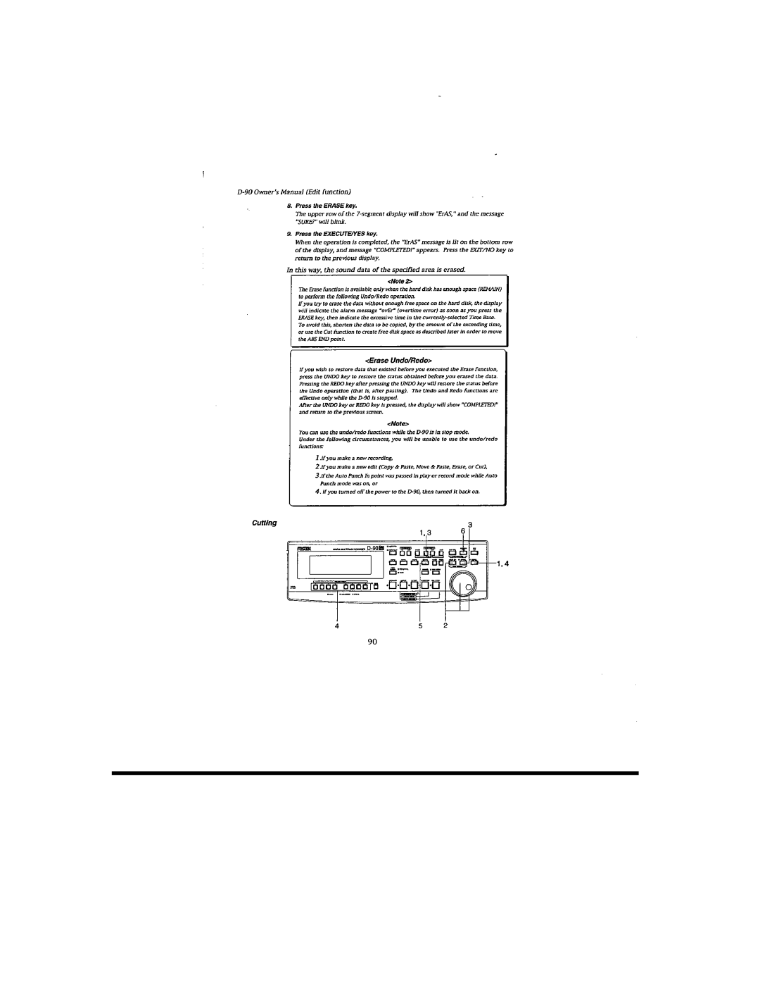 Fostex D-90 manual 