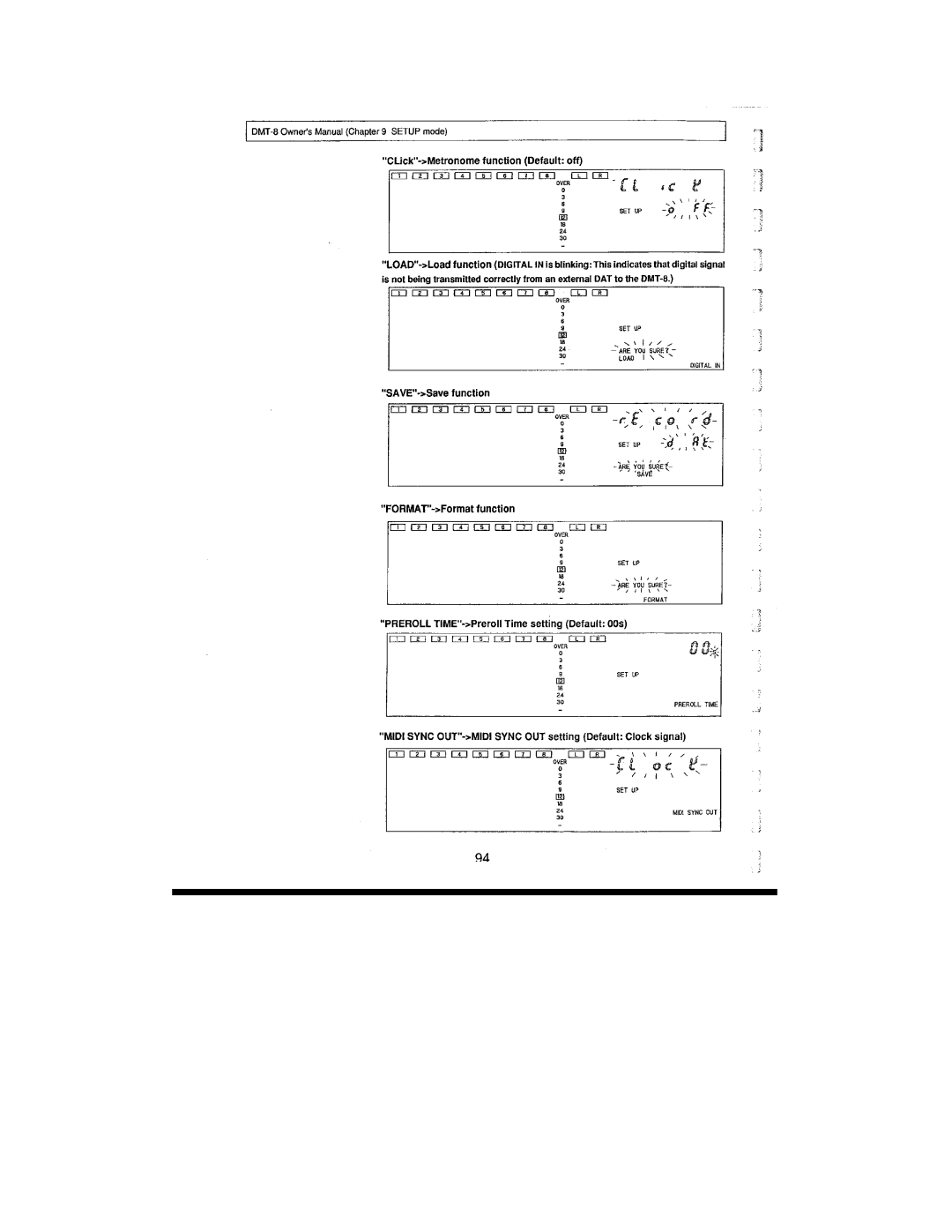 Fostex DMT-8 manual 